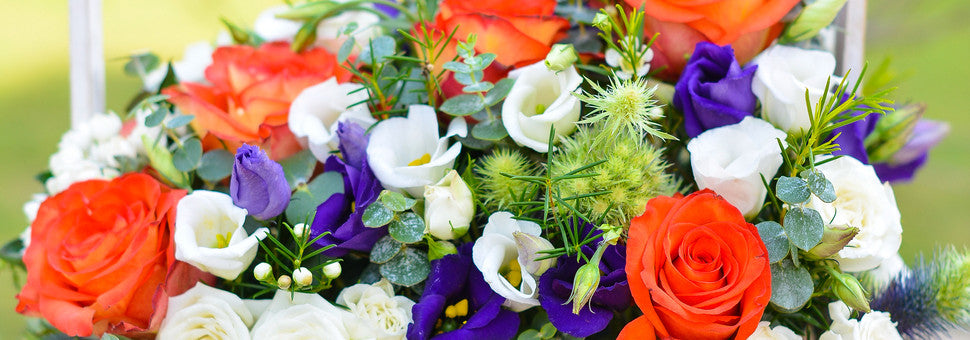 signature mixed flower basket